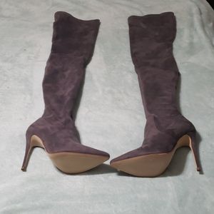 Dark Grey Thigh High Boots-NWT